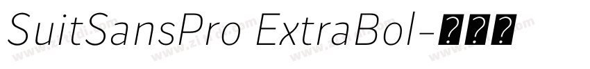 SuitSansPro ExtraBol字体转换 SuitSansPro ExtraBol字体转换